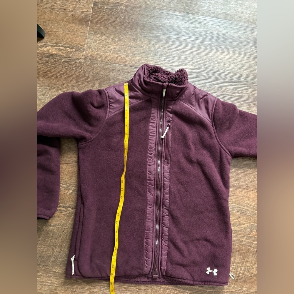UNDER ARMOUR women’s Tannen Full Zip jacket STORM fleece warm water resistant M - Picture 11 of 16